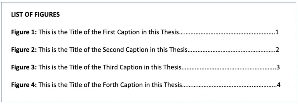 in a thesis figures and tables are included in